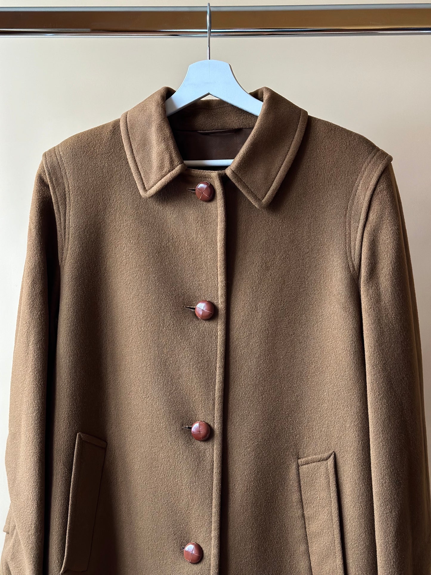 Vintage Camel Loden Coat