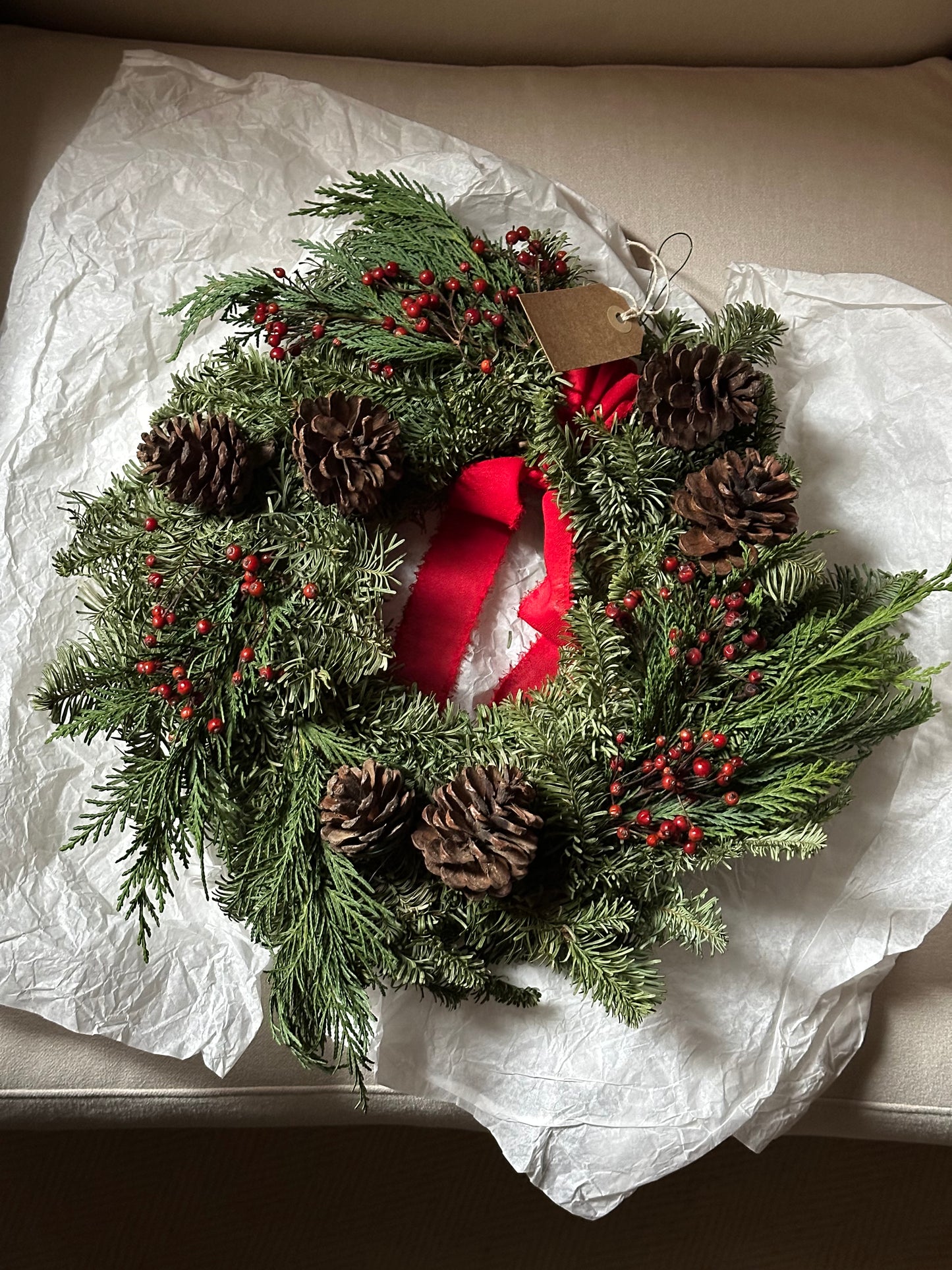 Handmade Winter Garland - Pinecones