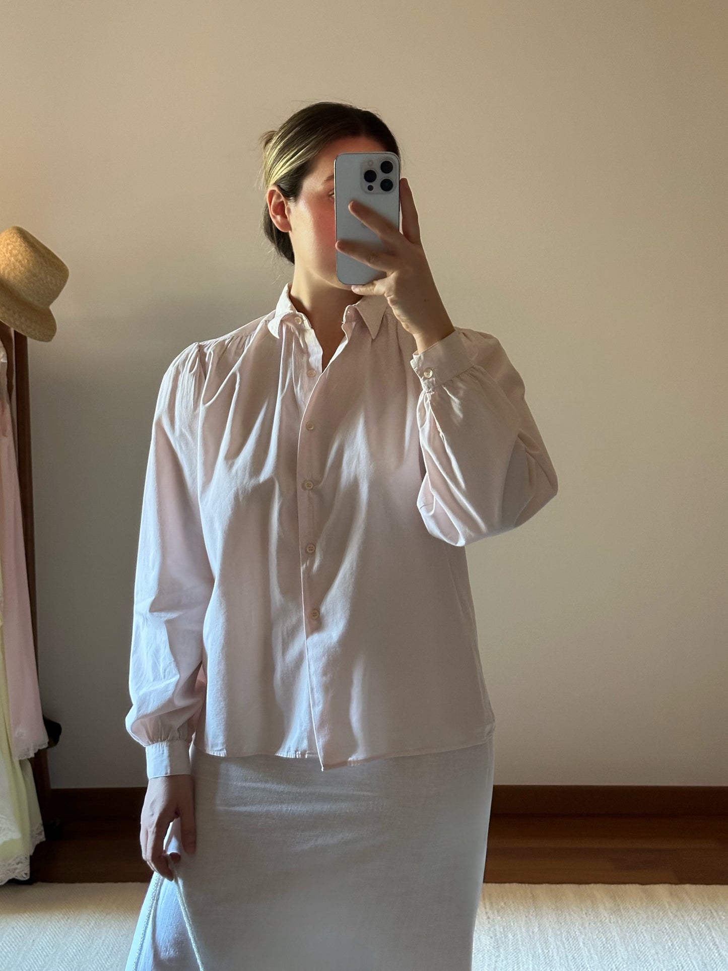 Baby Pink Cotton Shirt
