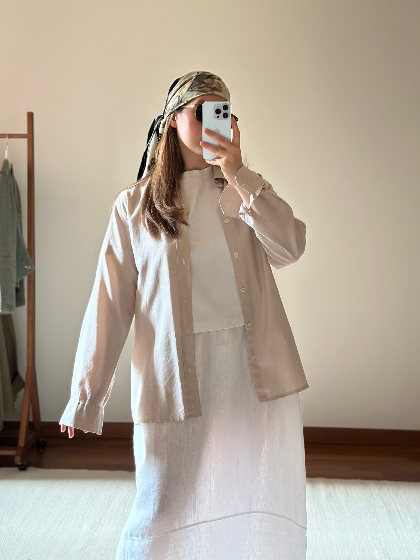 Light Beige Cotton Shirt