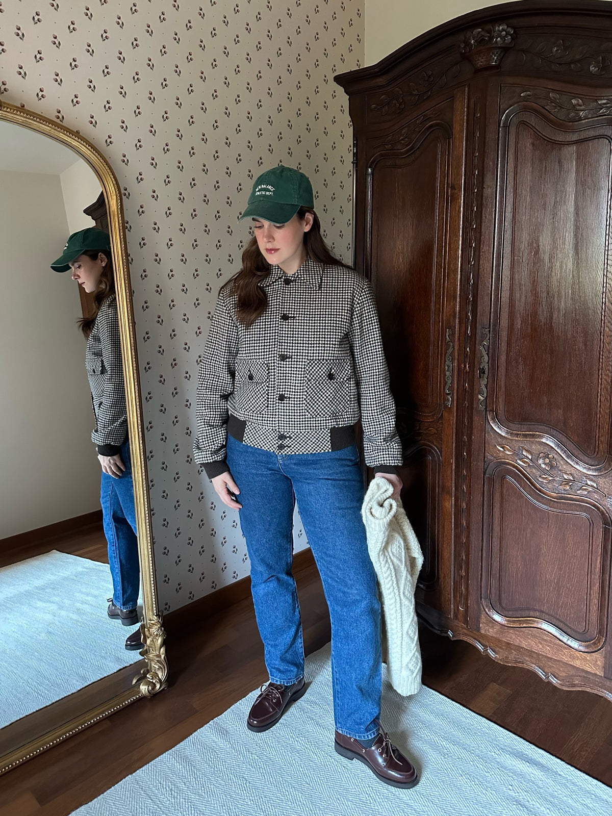 Reversible Wool & Cotton Puffer Jacket