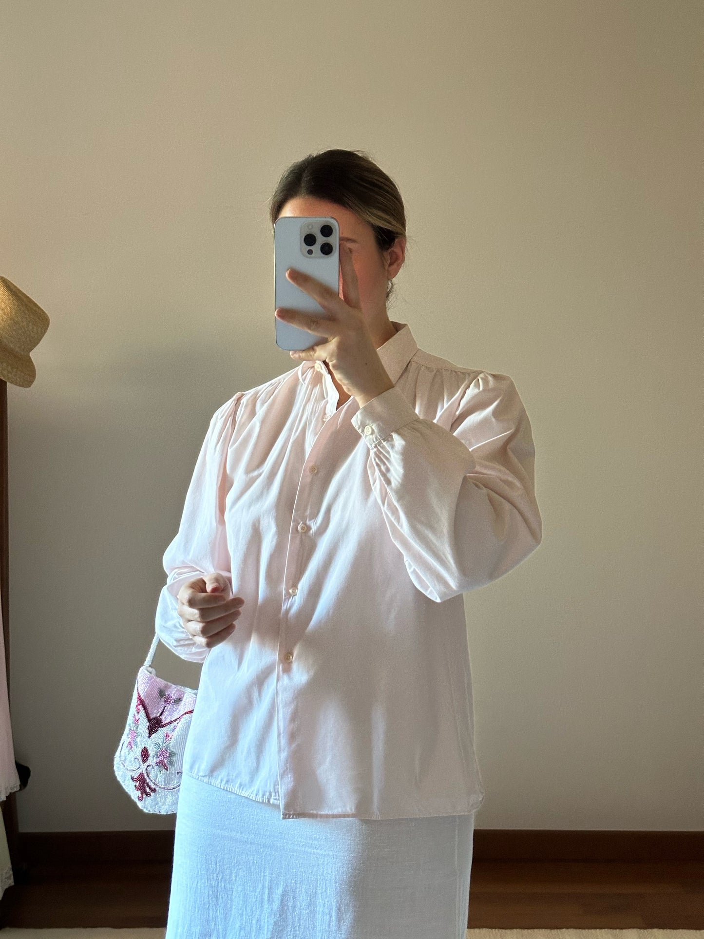 Baby Pink Cotton Shirt