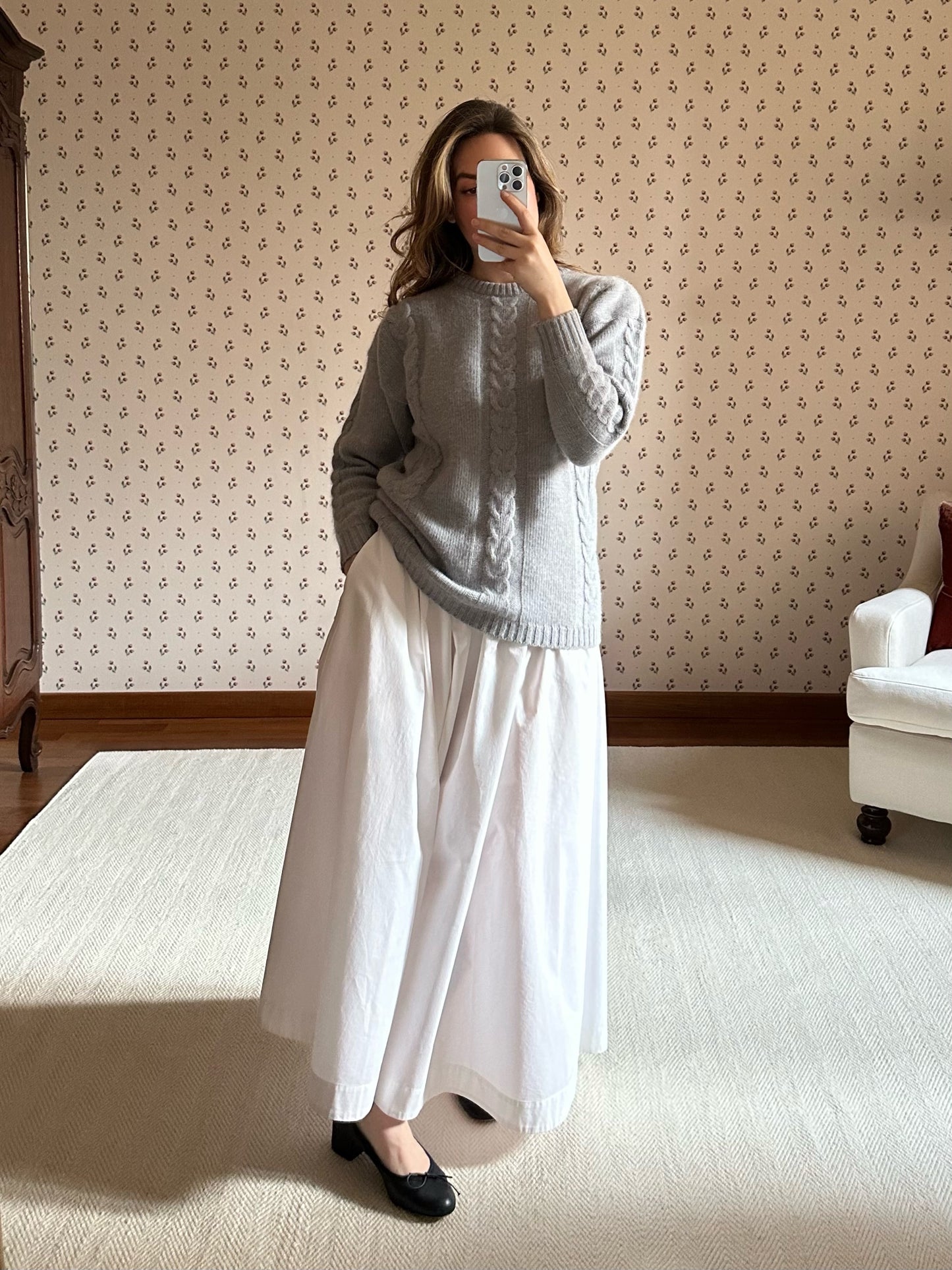 Lambswool & Angora Powder Blue Sweater