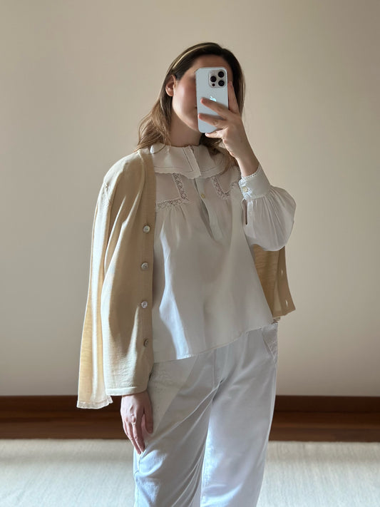 Pure Merino Wool Butter Cardigan