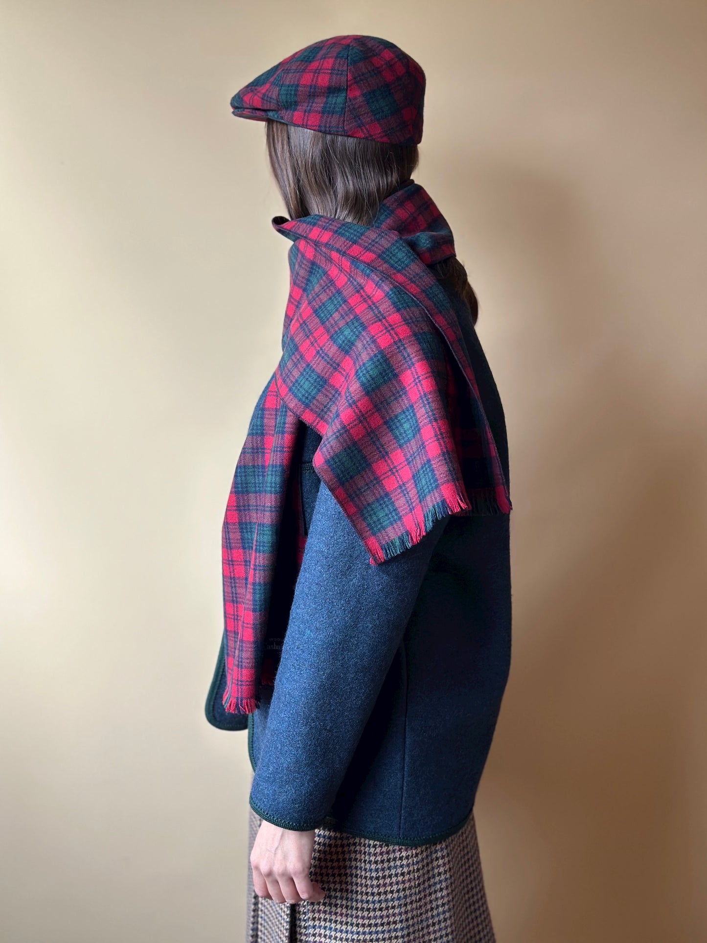 Vintage Tartan Wool & Cashmere Set