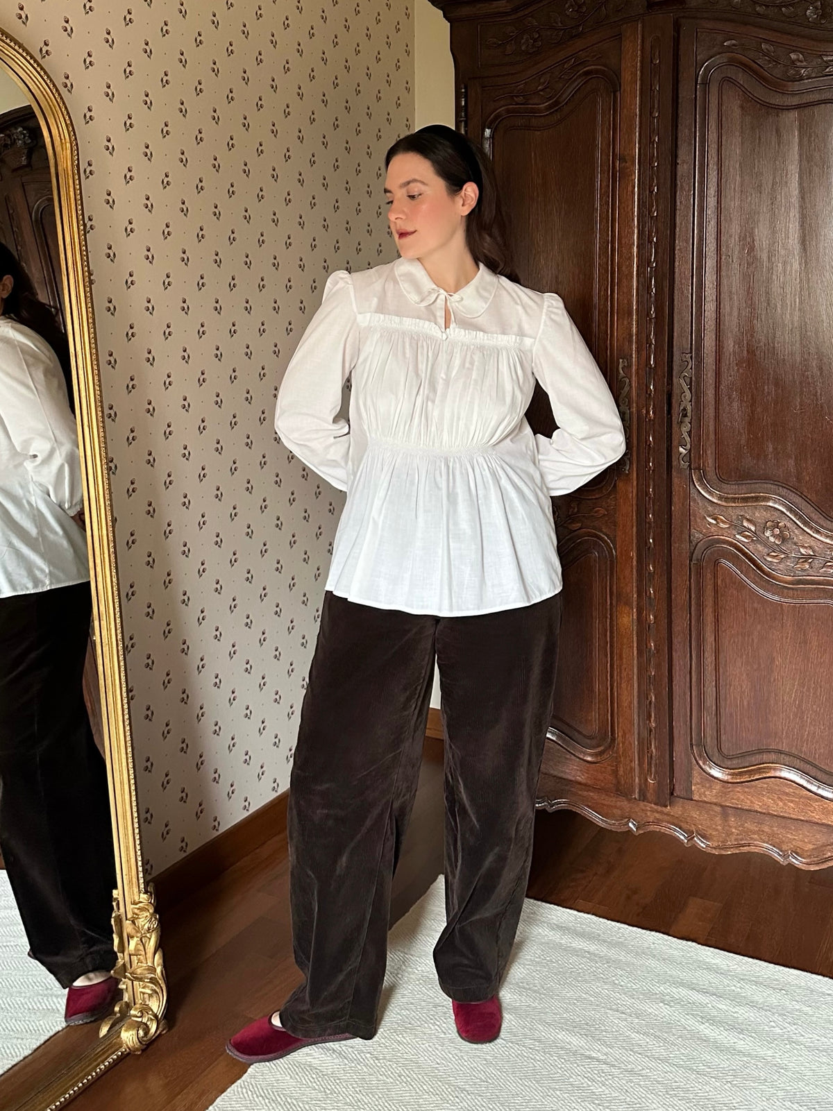 Romantic White Cotton Shirt