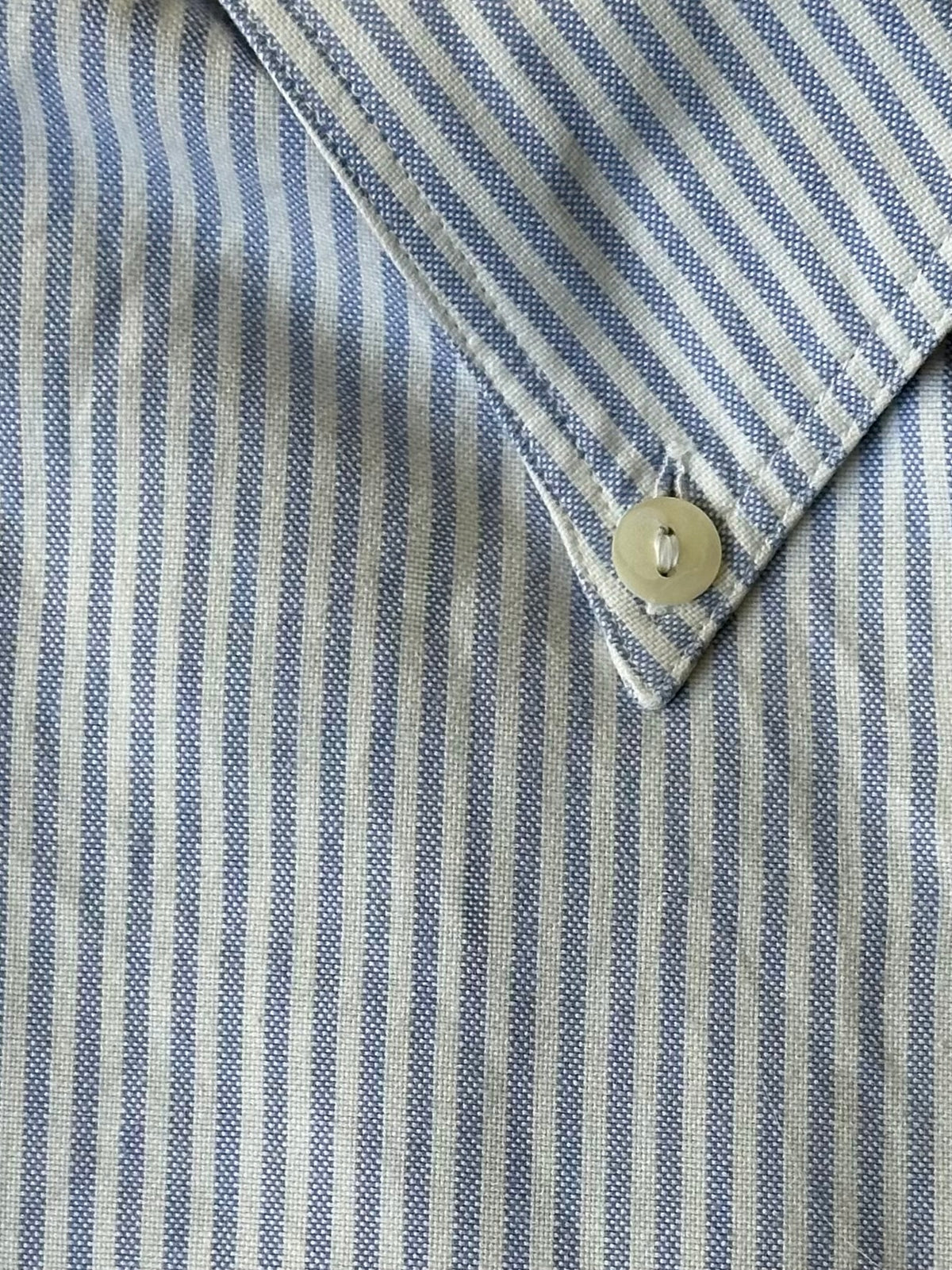 Light Blue & White Striped Cotton Shirt