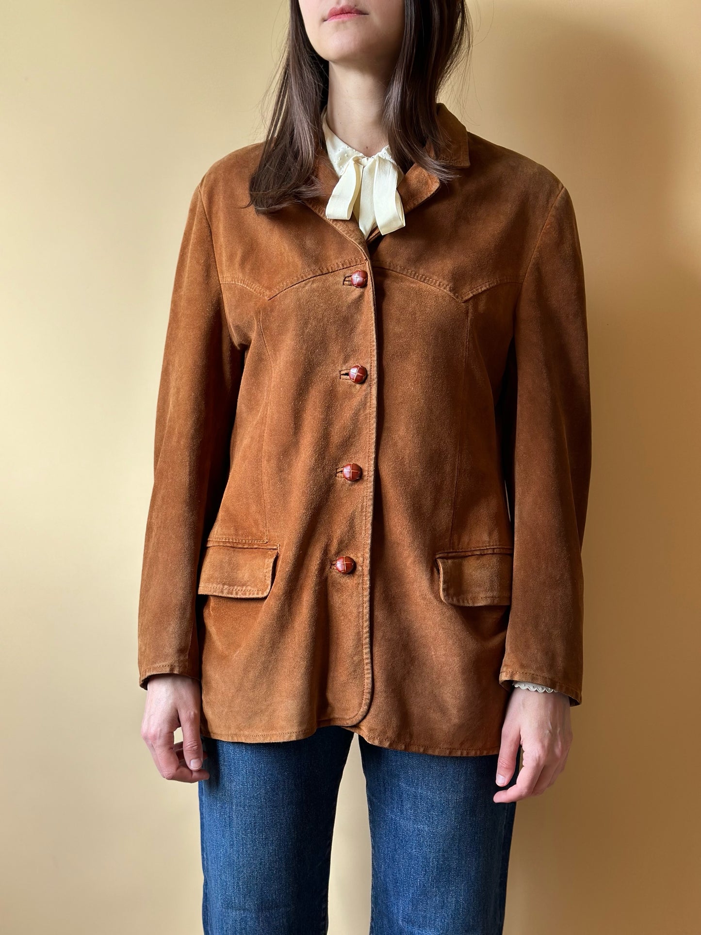 Vintage Real Suede Caramel Jacket