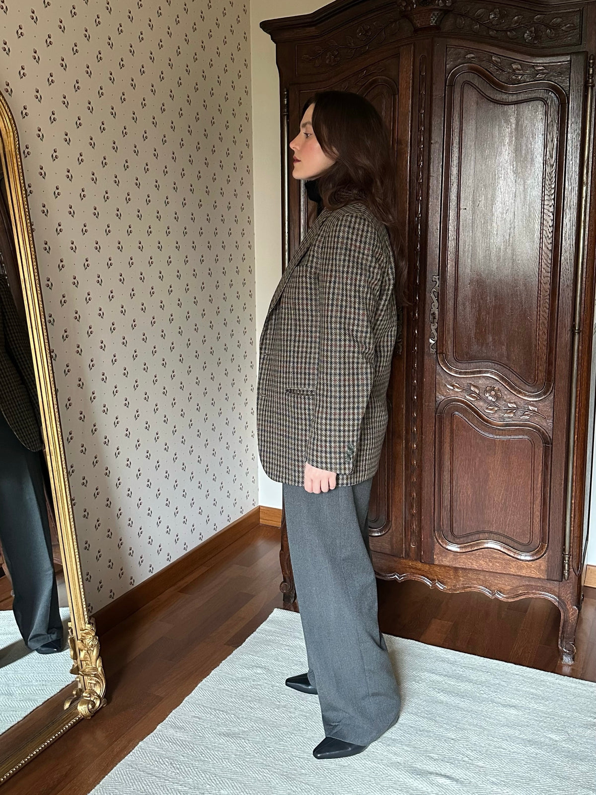100% Wool Pied de Poule Blazer