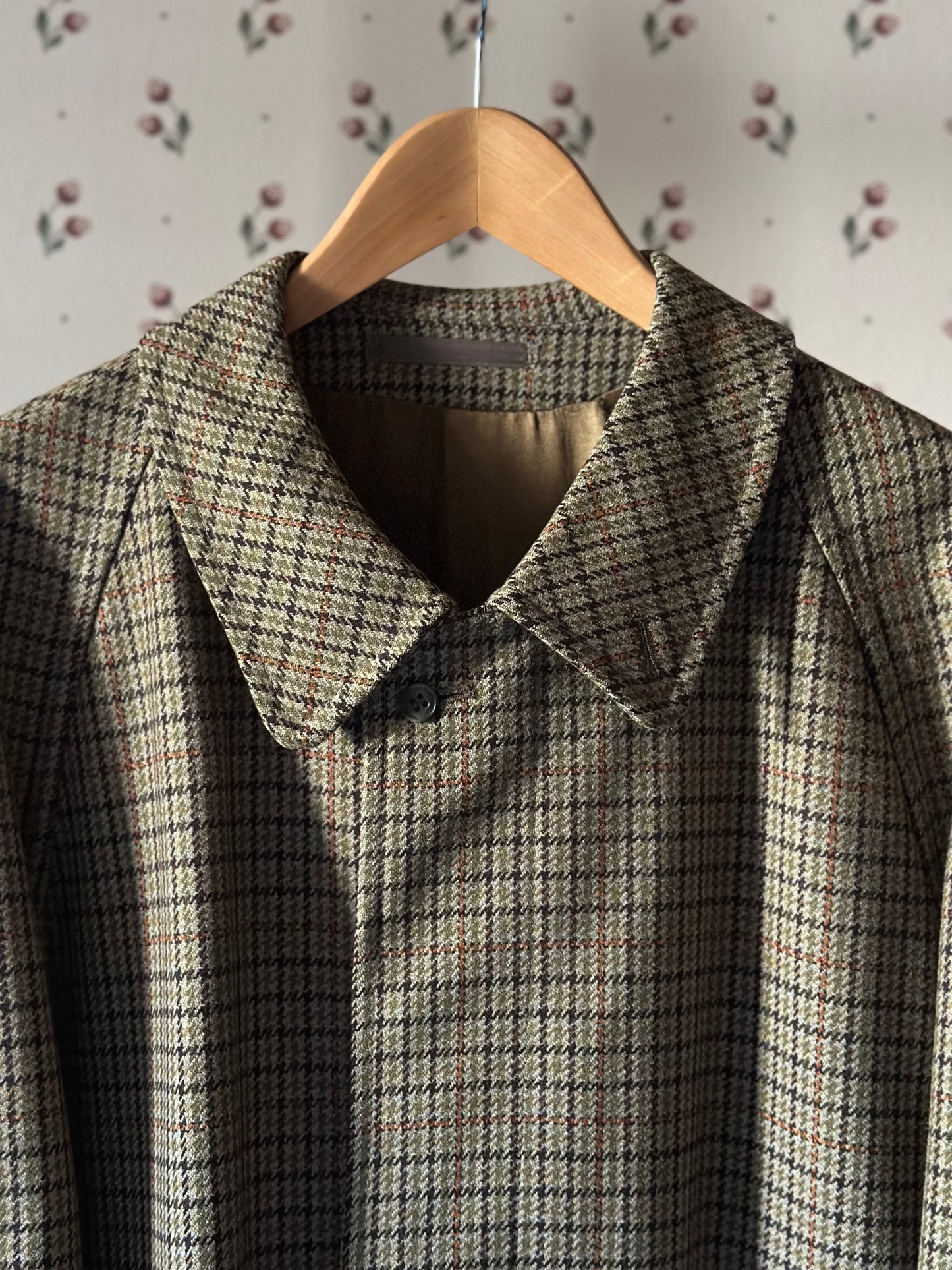 Vintage Original British Pied De Poule Coat