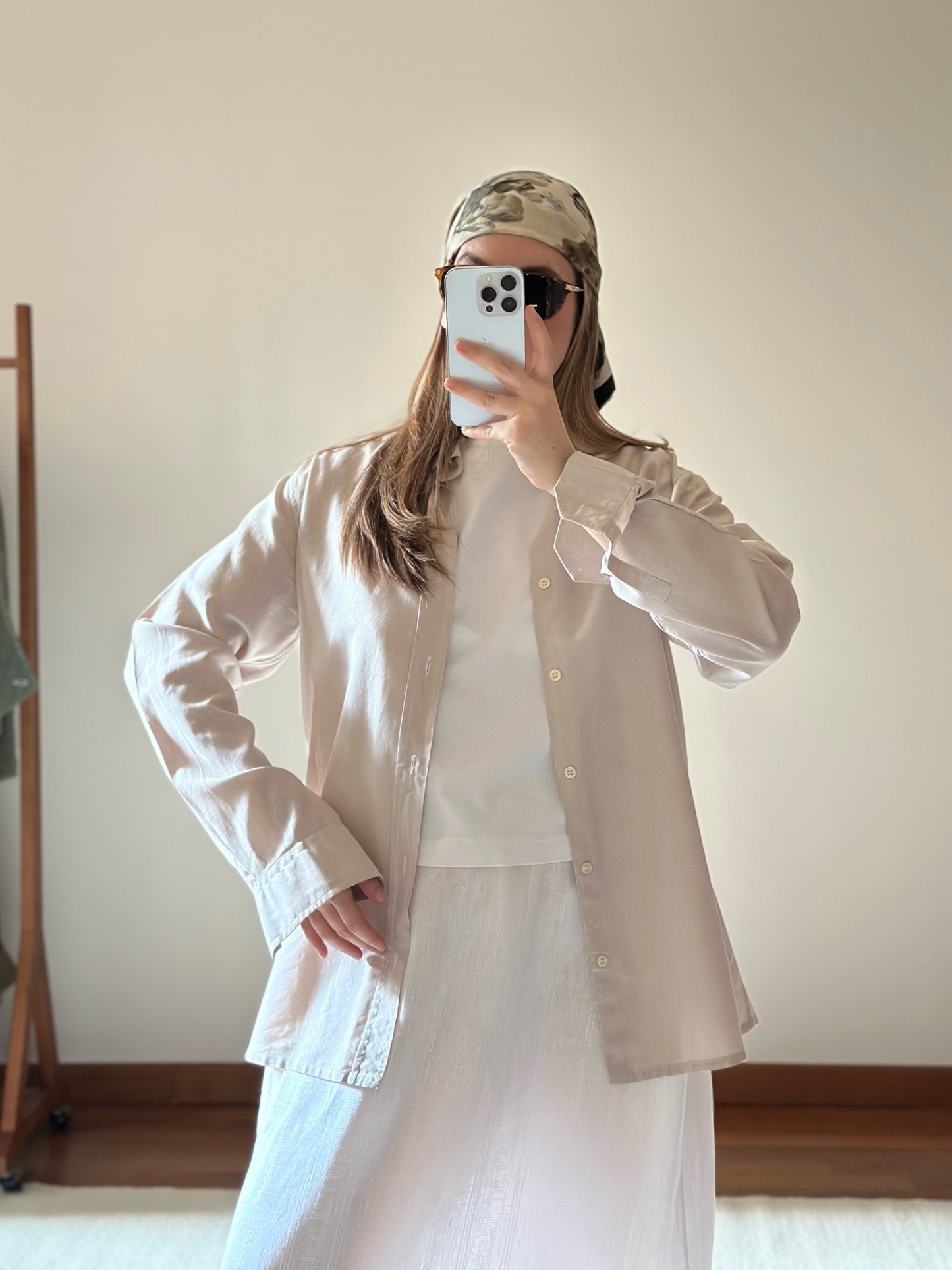 Light Beige Cotton Shirt