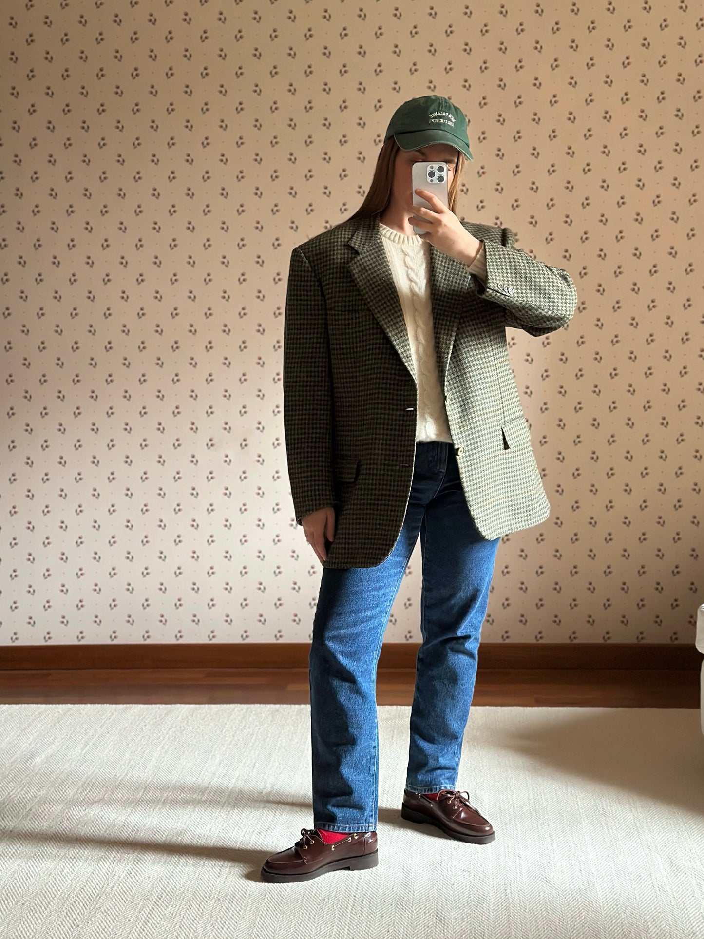 Vintage Sage Green Wool & Cashmere Blazer