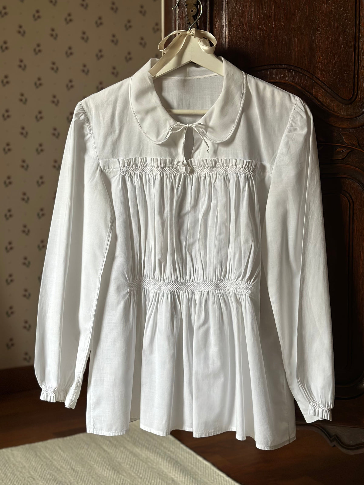 Romantic White Cotton Shirt