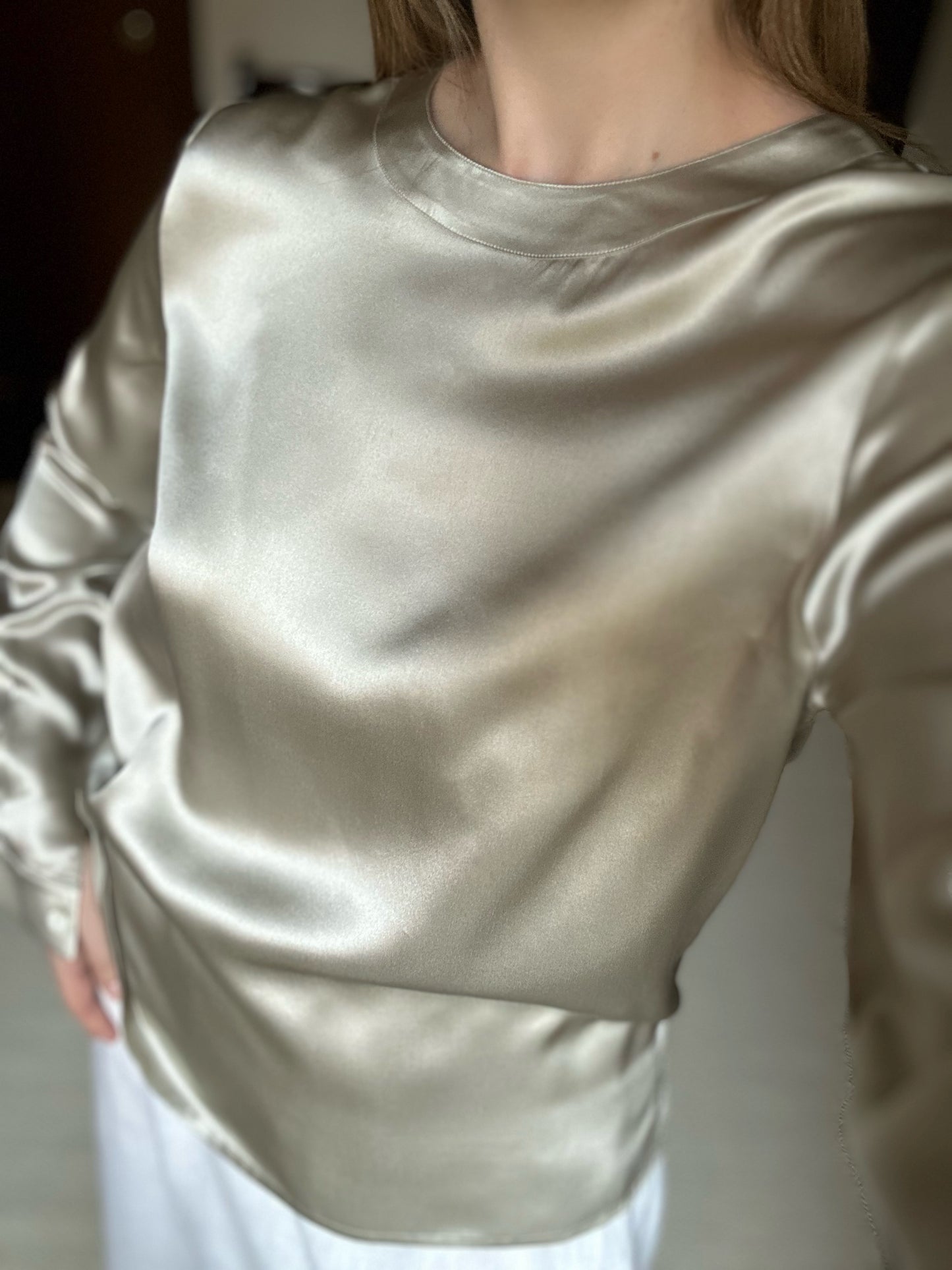 Silk Champagne Blouse