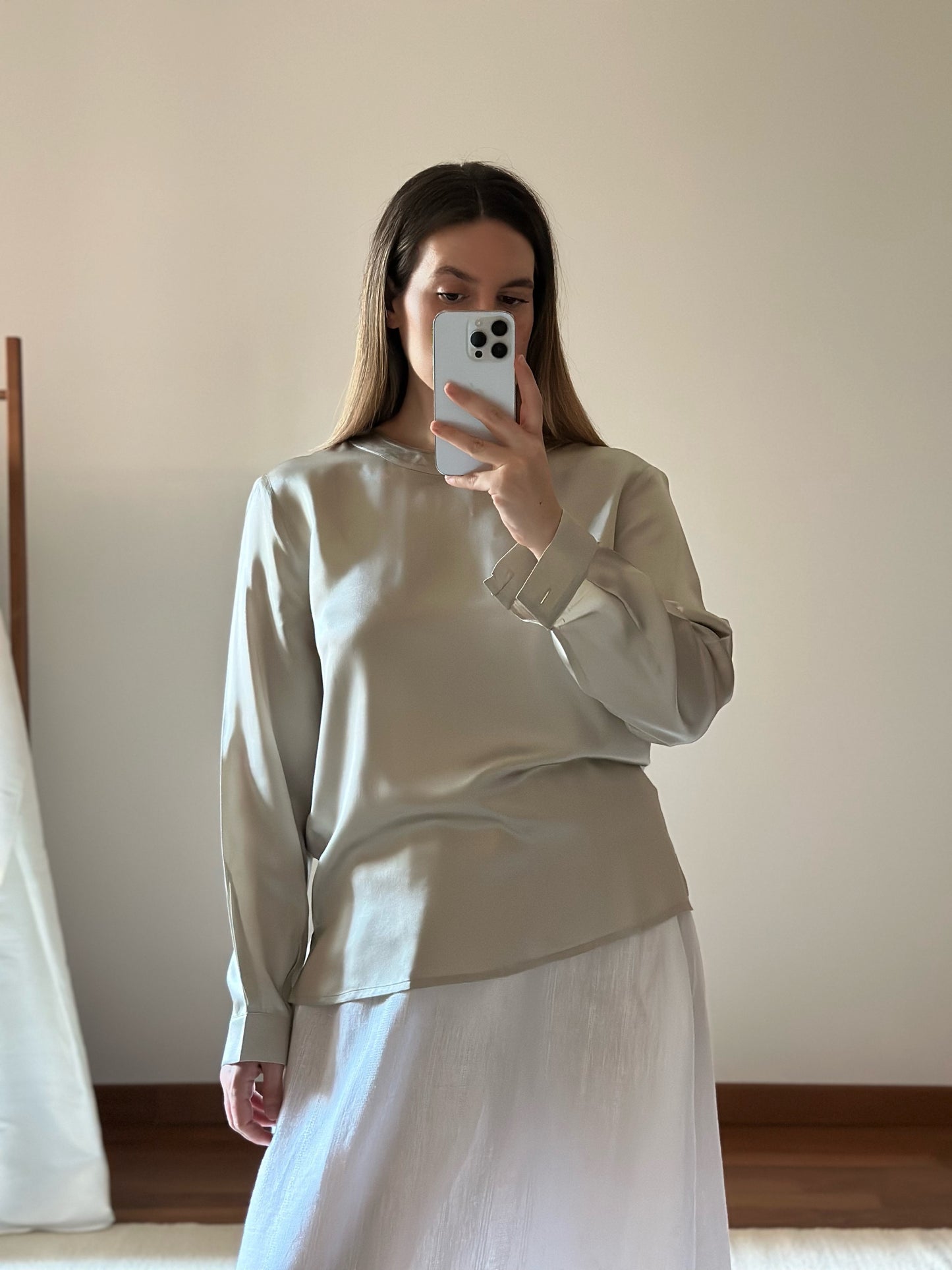Silk Champagne Blouse