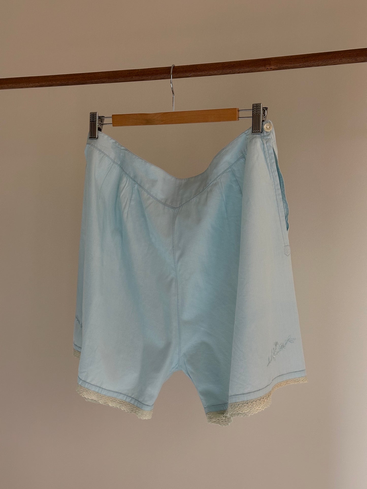 Pure Cotton Baby Blue Shorts