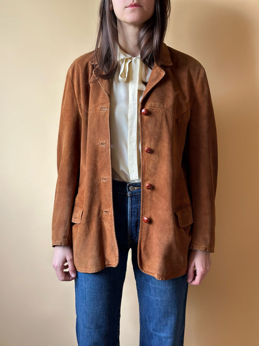 Vintage Real Suede Caramel Jacket