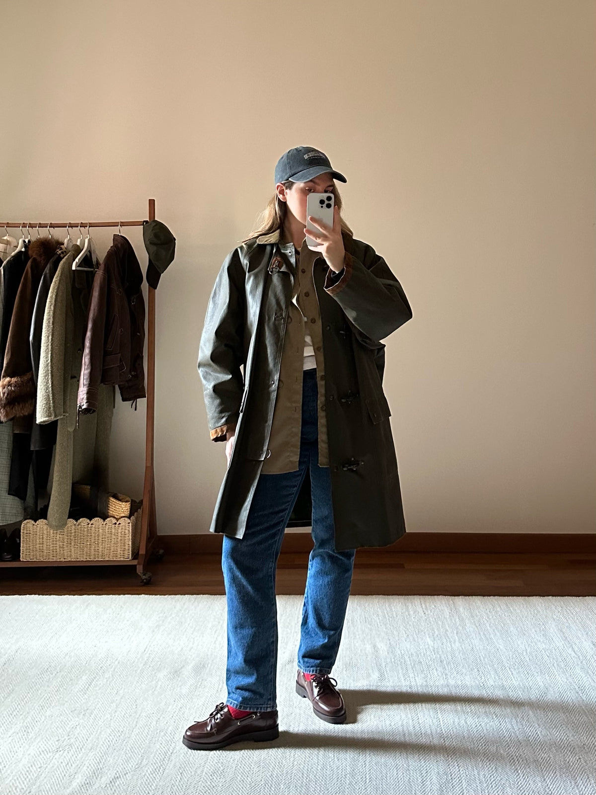 Waxed Cotton Green Hunting Jacket