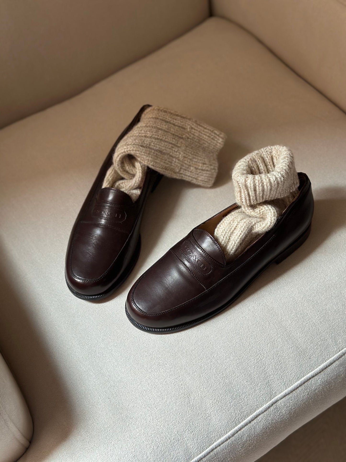 Original Mahogany Coach Loafers