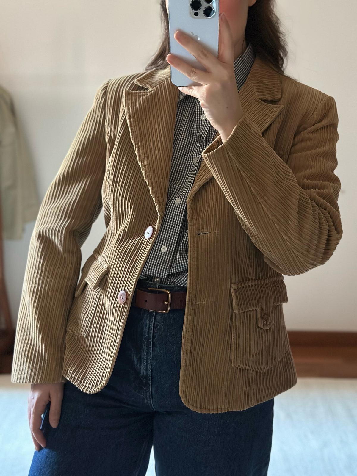 Camel Corduroy Blazer