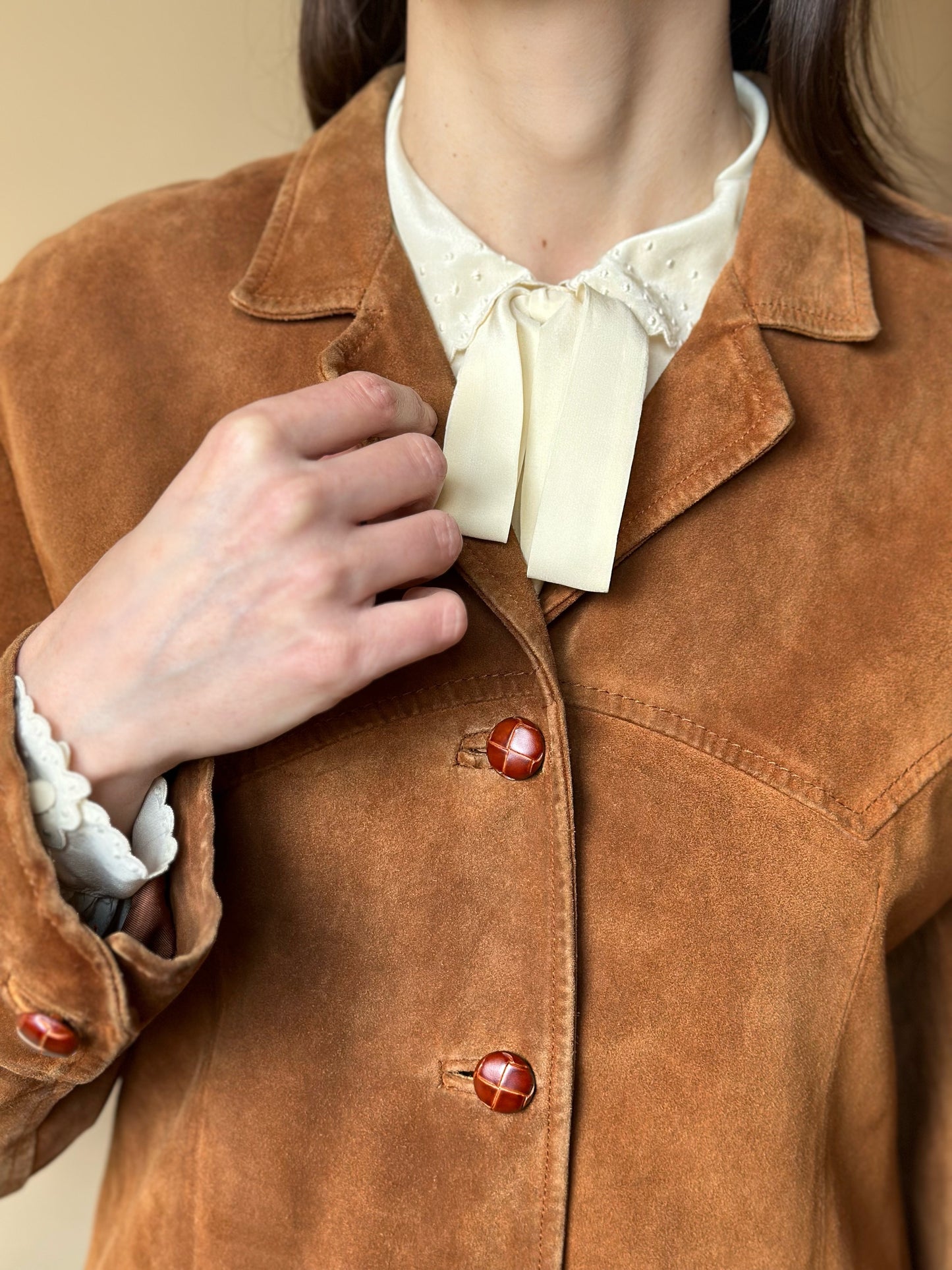 Vintage Real Suede Caramel Jacket