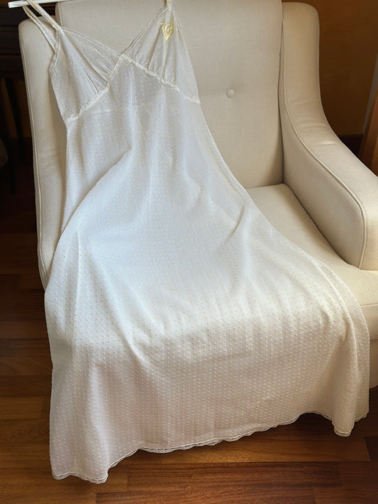 Valentino Garavani Cotton Plumetis Slip Dress