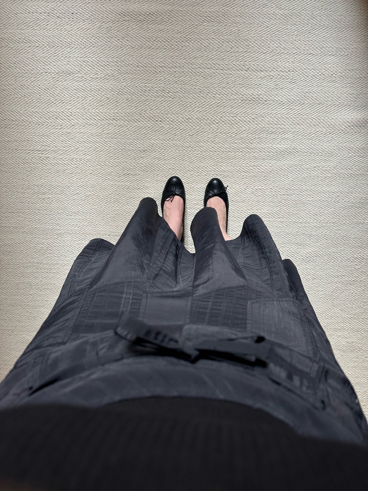 Black Midi Pleated Dress