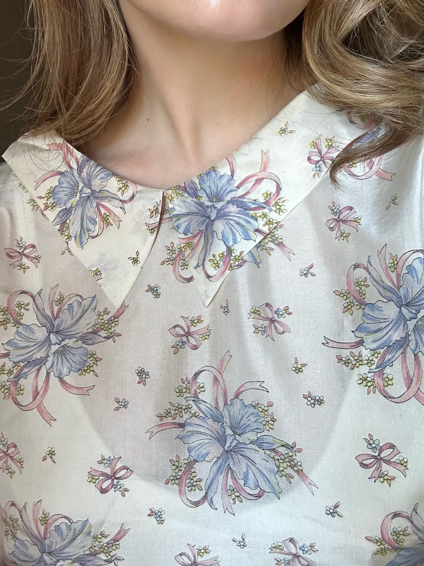 Pure Silk Floral Blouse