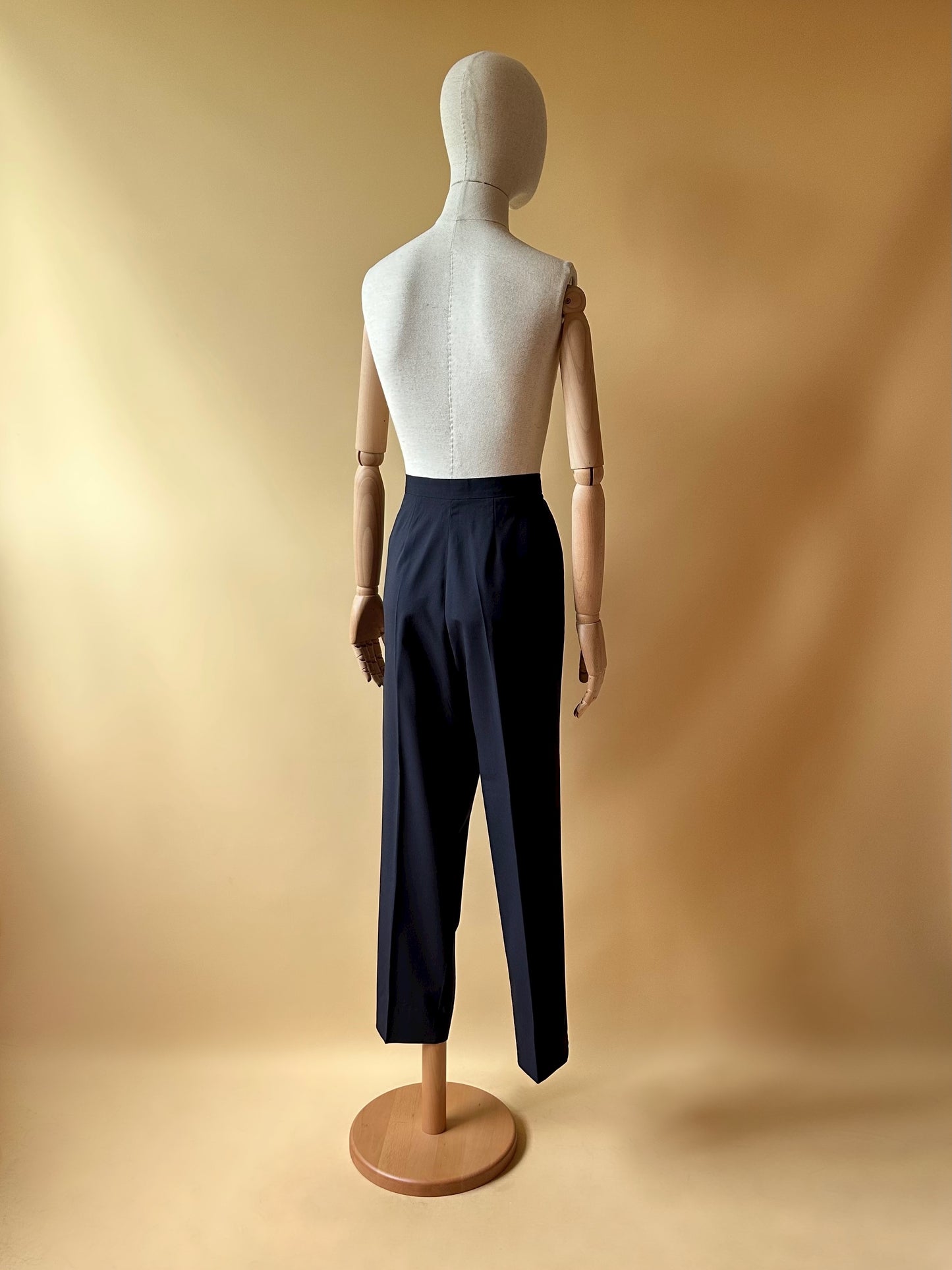 Vintage Blue Woolen Suit - Trousers