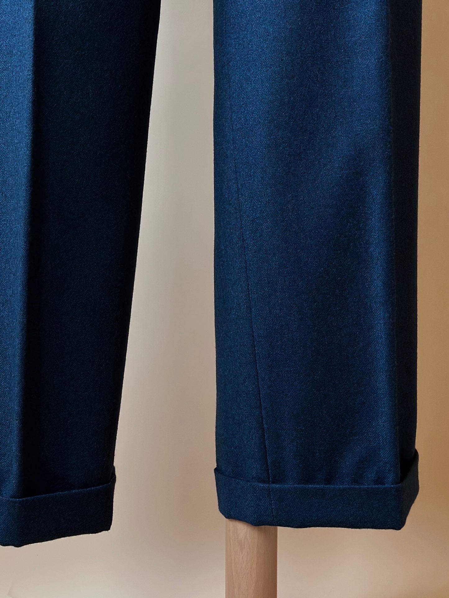 Vintage Blue Woolen Trousers