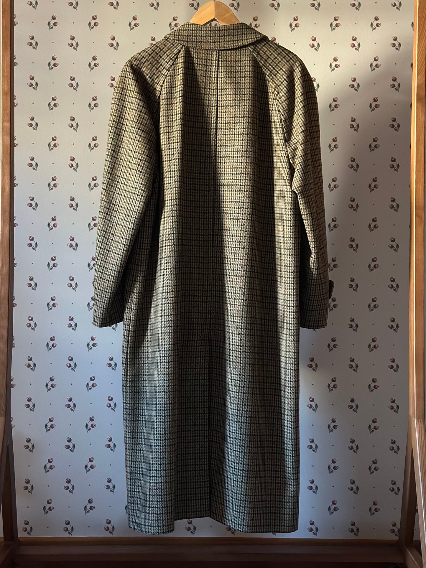 Vintage Original British Pied De Poule Coat