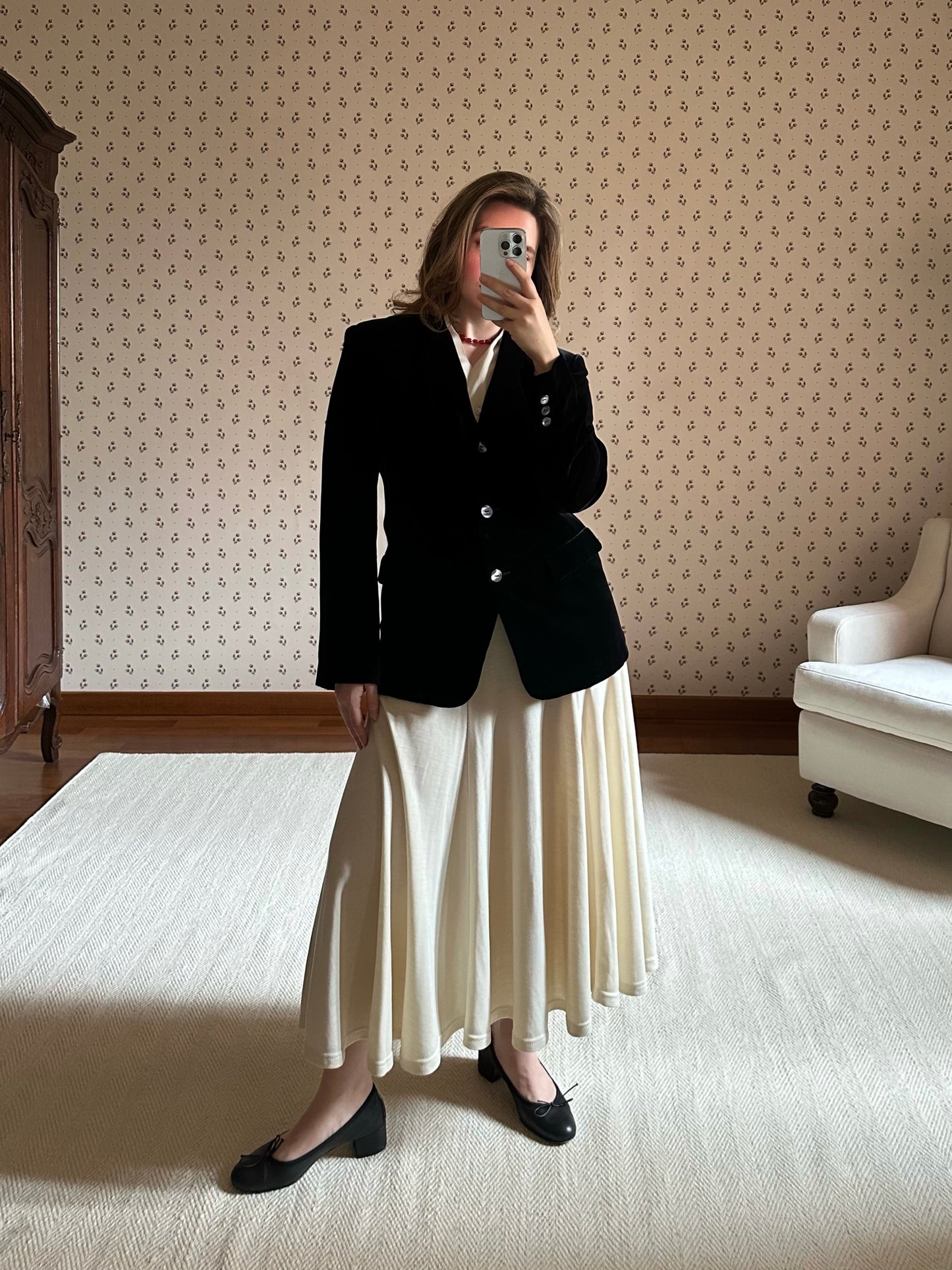 Black Silk Velvet Blazer