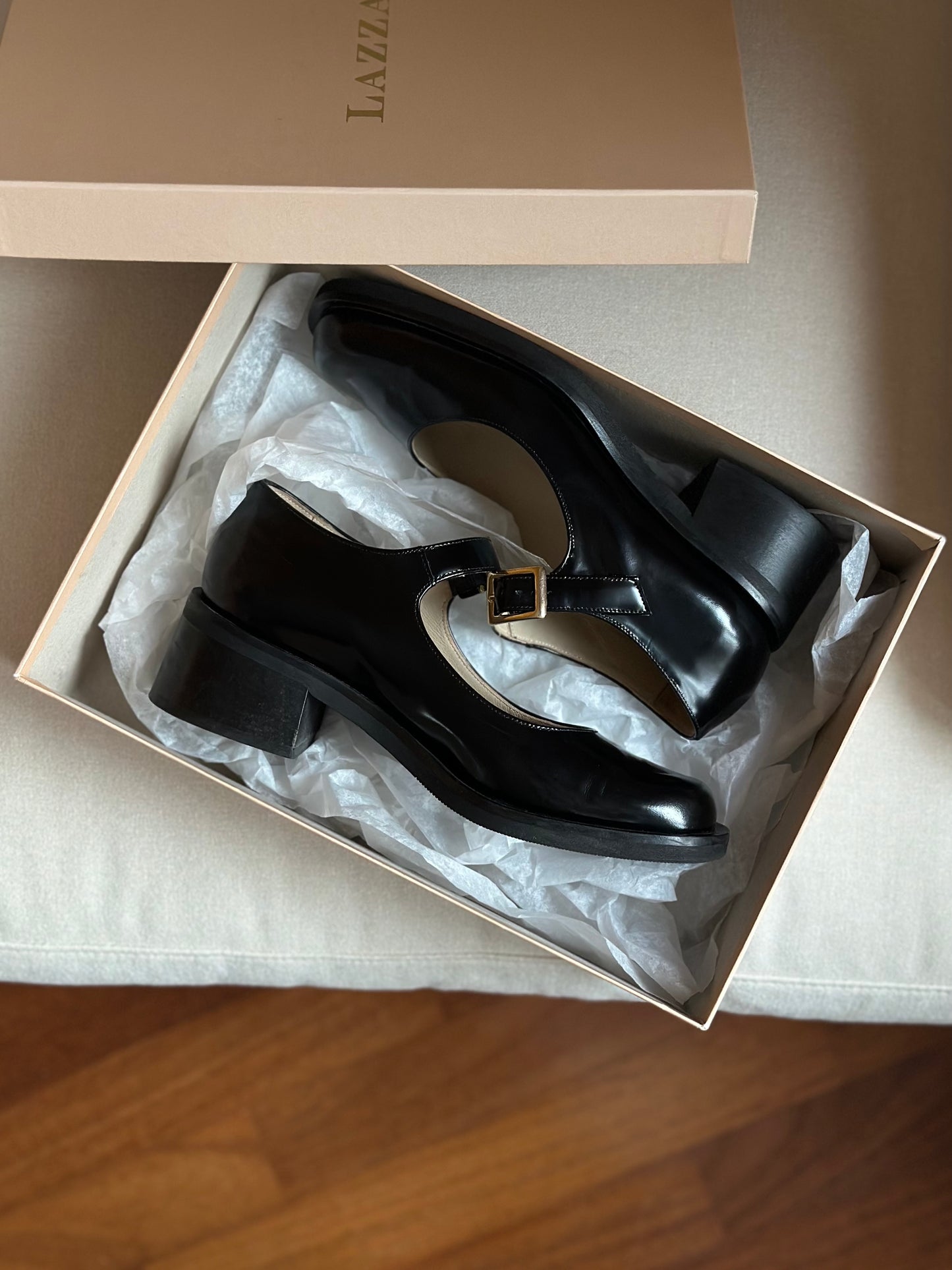 Lazzari '90s Square Toe Mary Jane Shoes