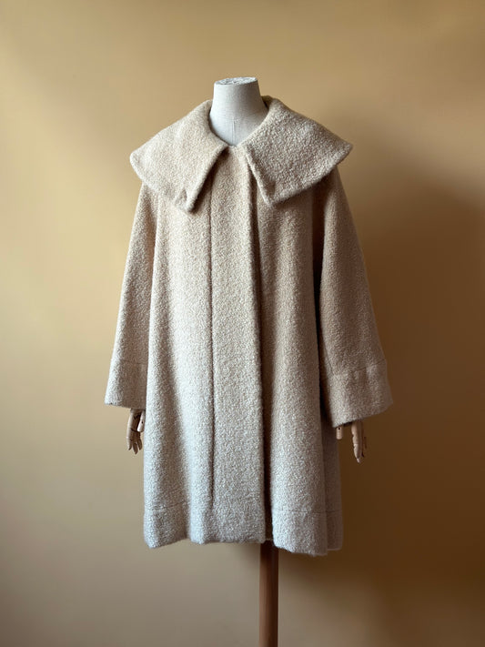 Vintage Moschino Mohair Maxi Collar Coat