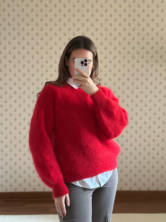Red Mohair Sweater
