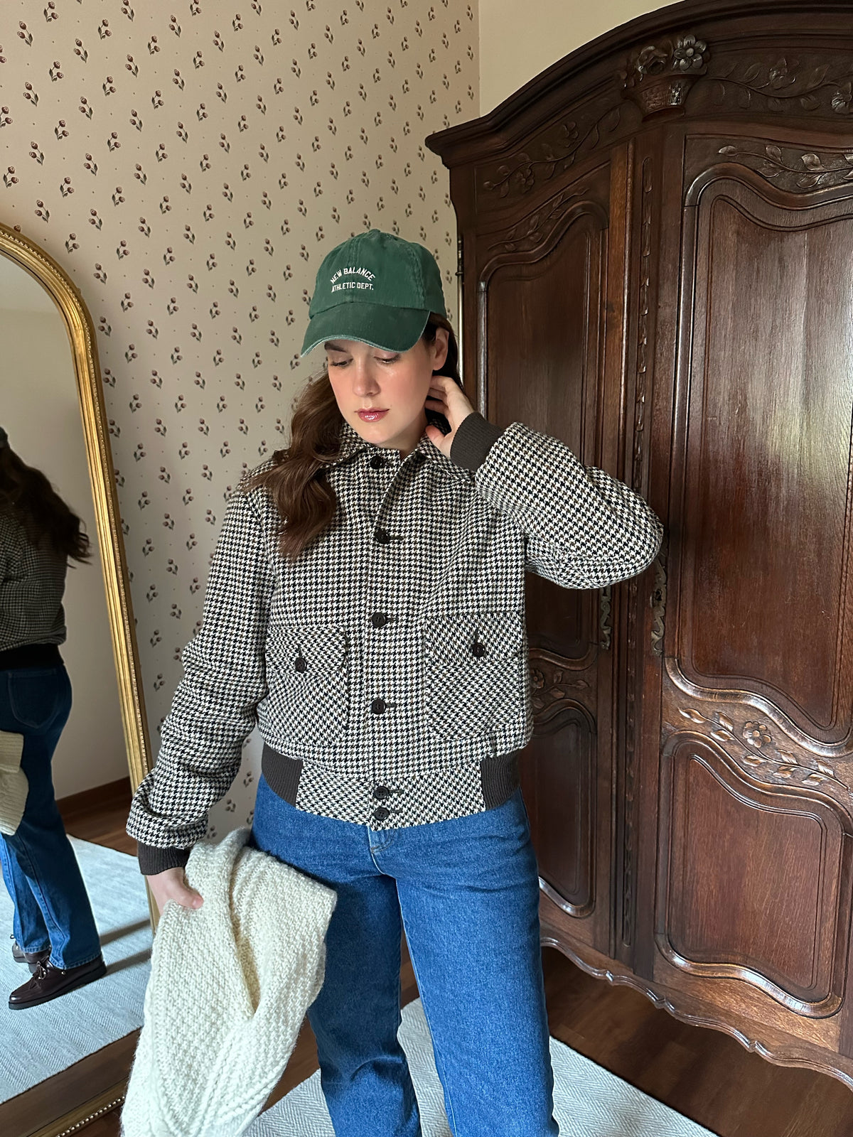 Reversible Wool & Cotton Puffer Jacket
