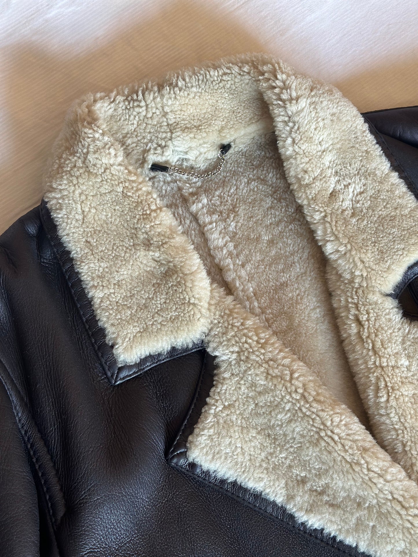 Vintage Max Mara Long Shearling Coat