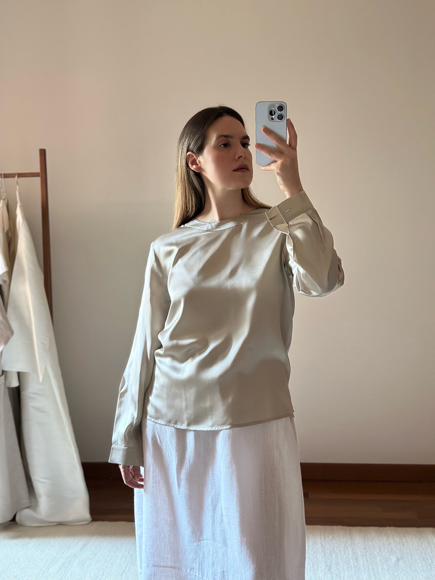 Silk Champagne Blouse