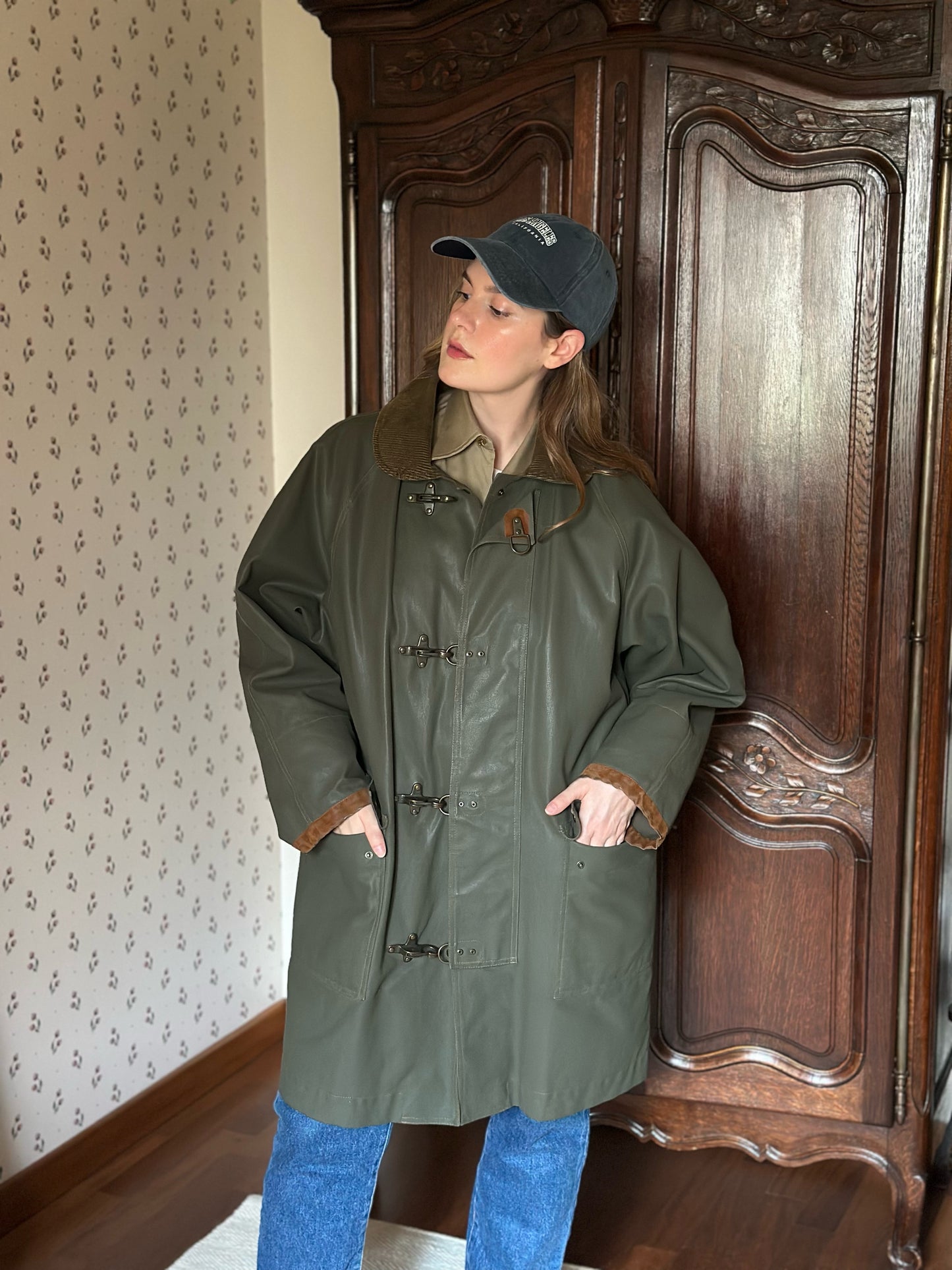 Waxed Cotton Green Hunting Jacket