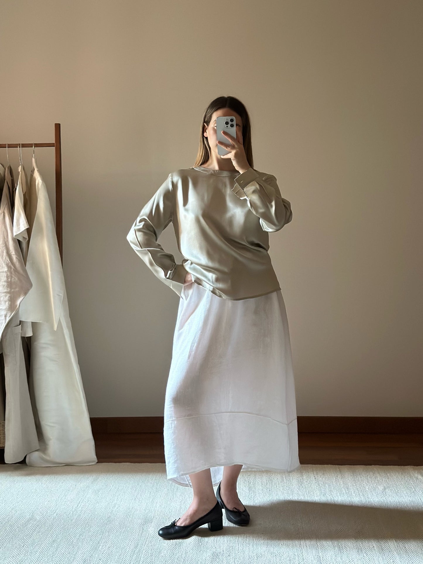 Silk Champagne Blouse
