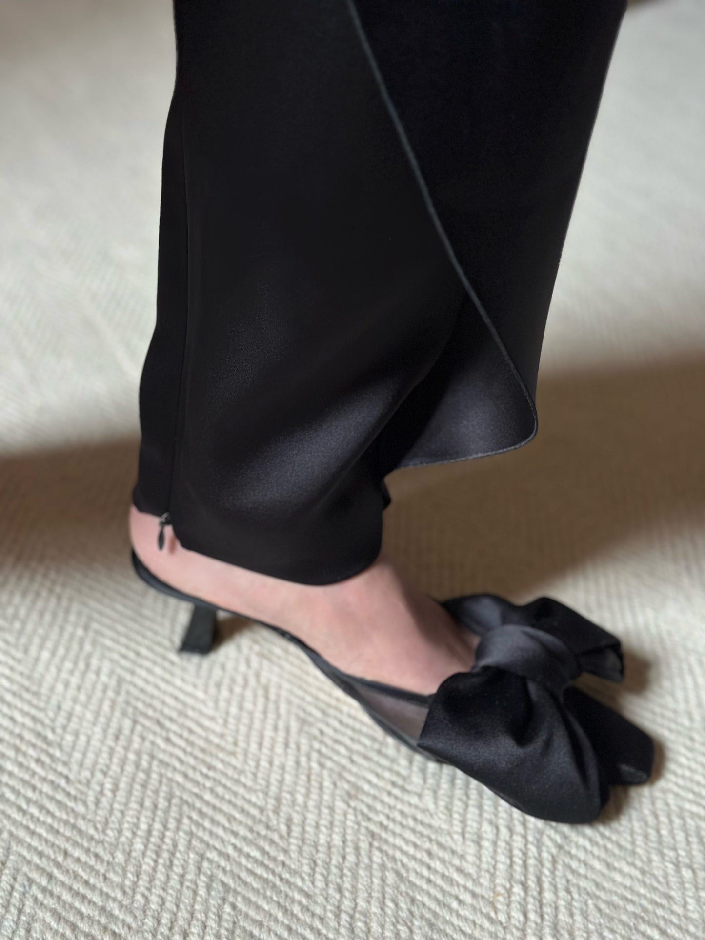 Giorgio Armani Black SatinTrousers