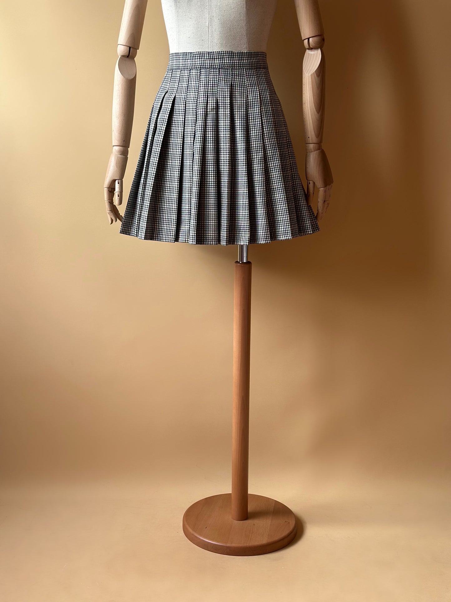 Vintage Checkered Mini Skirt