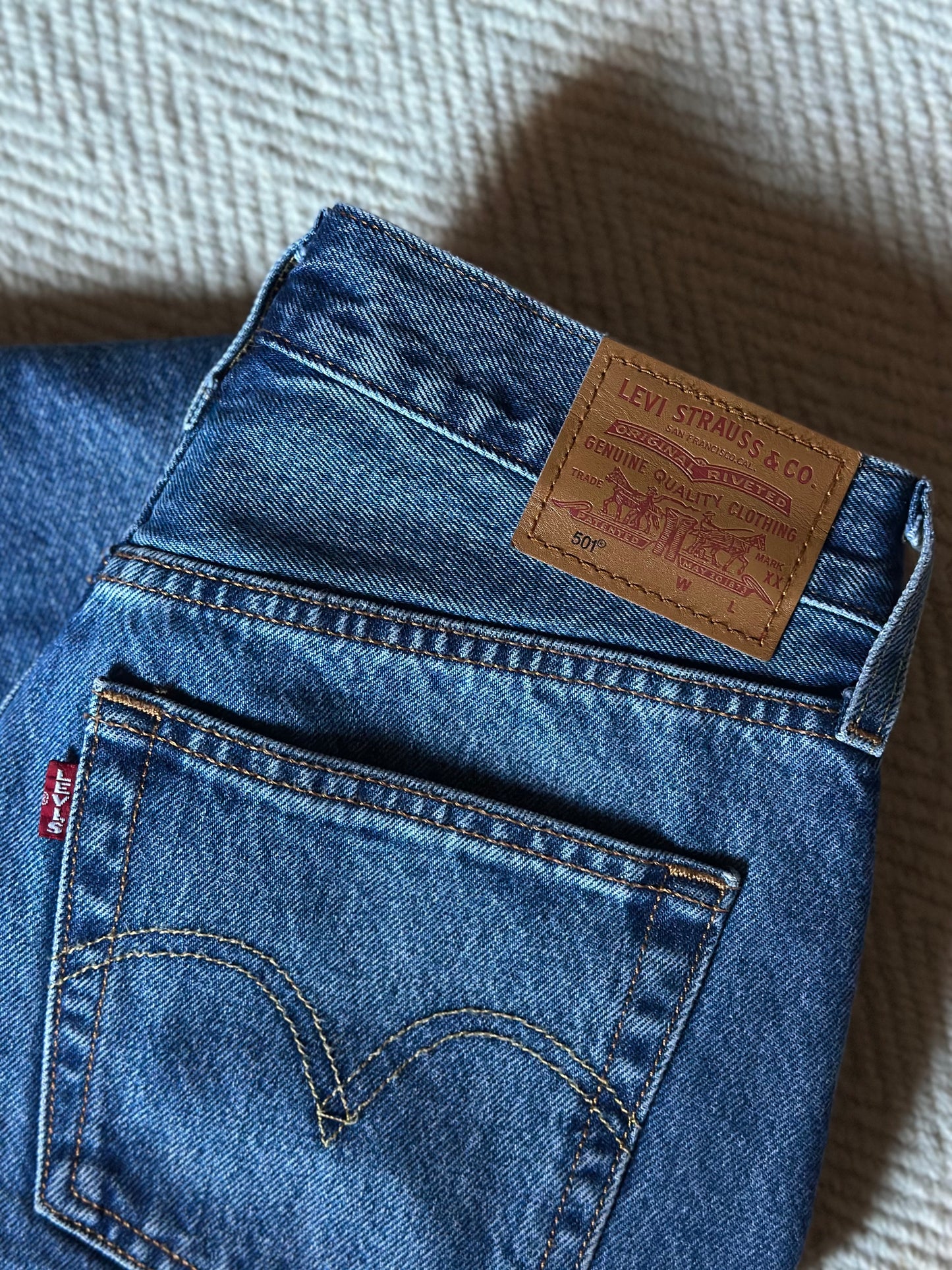 New Levi's 501 Blue Jeans