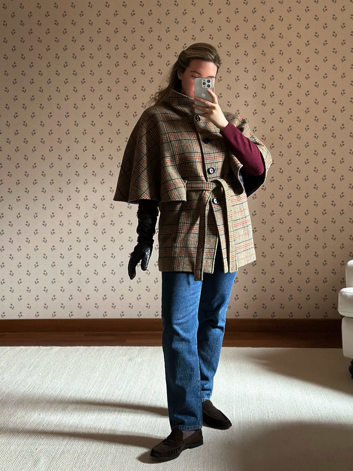 Jamieson's Of Shetland Check Mantel Coat