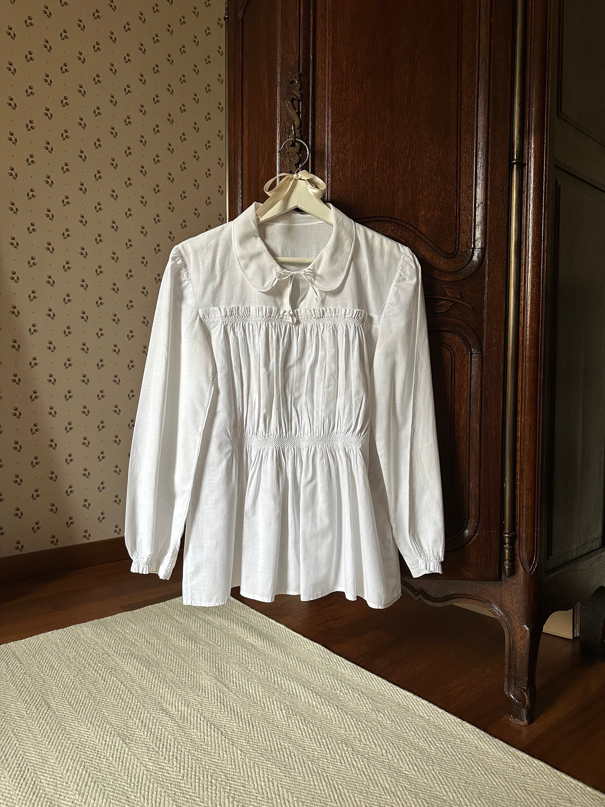 Romantic White Cotton Shirt