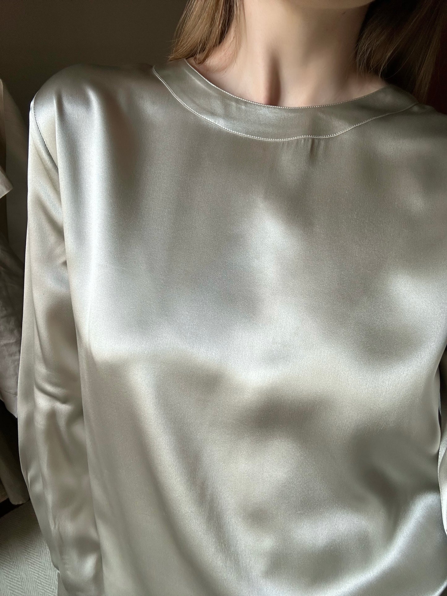 Silk Champagne Blouse