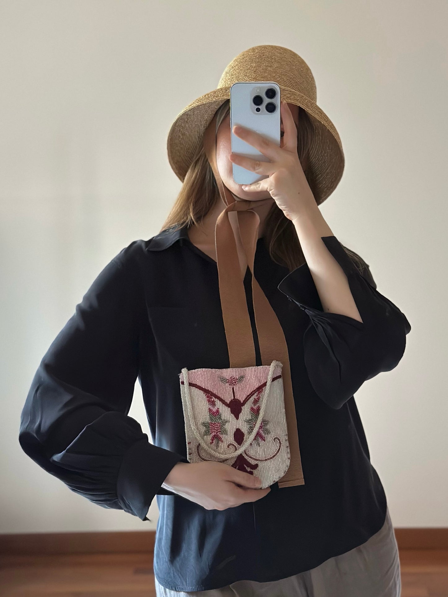 Glass Beads Boho Chic Mini Handbag