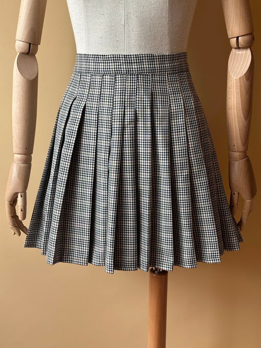 Vintage Checkered Mini Skirt