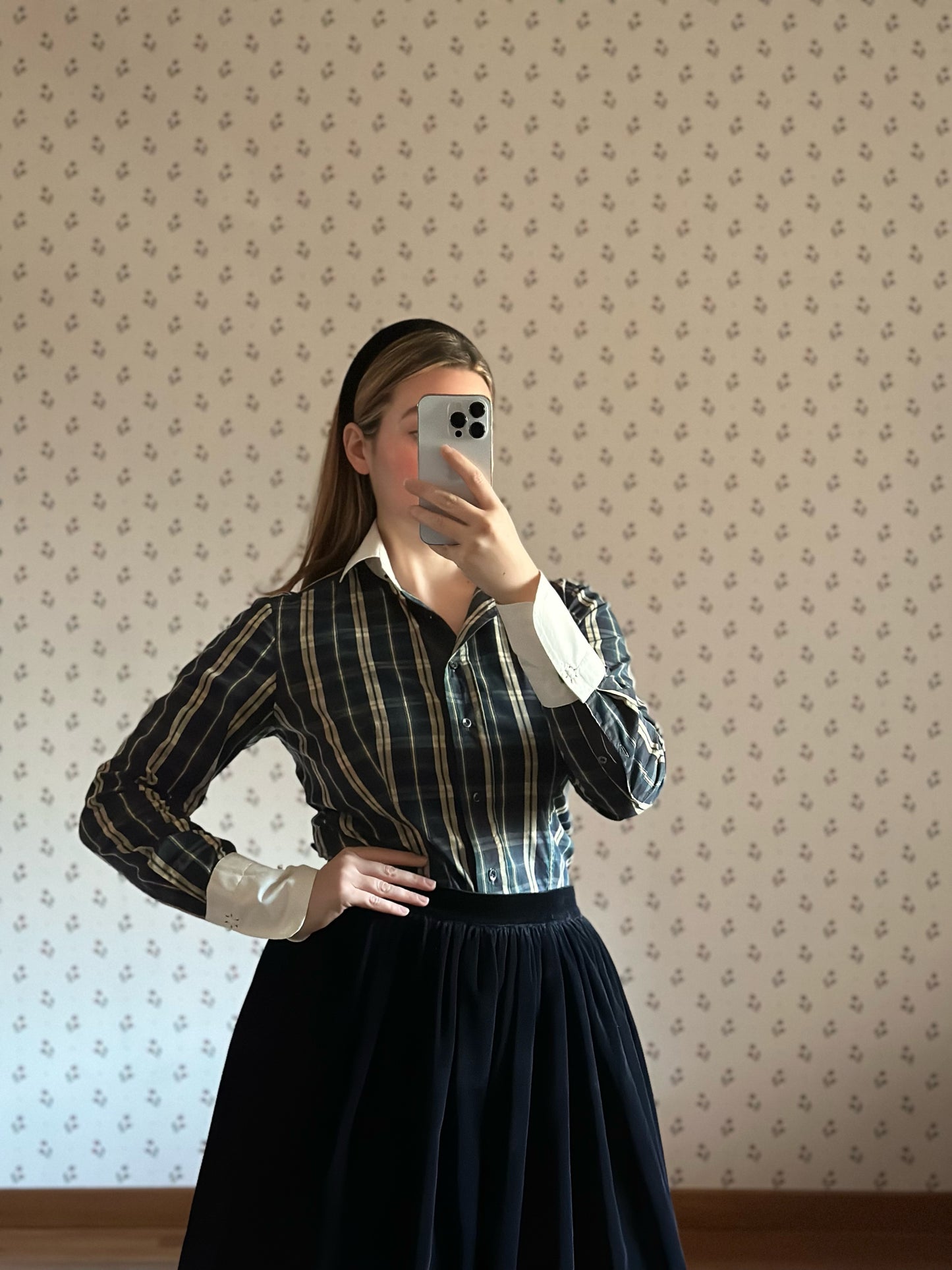 Romantic Green & Blue Tartan Shirt