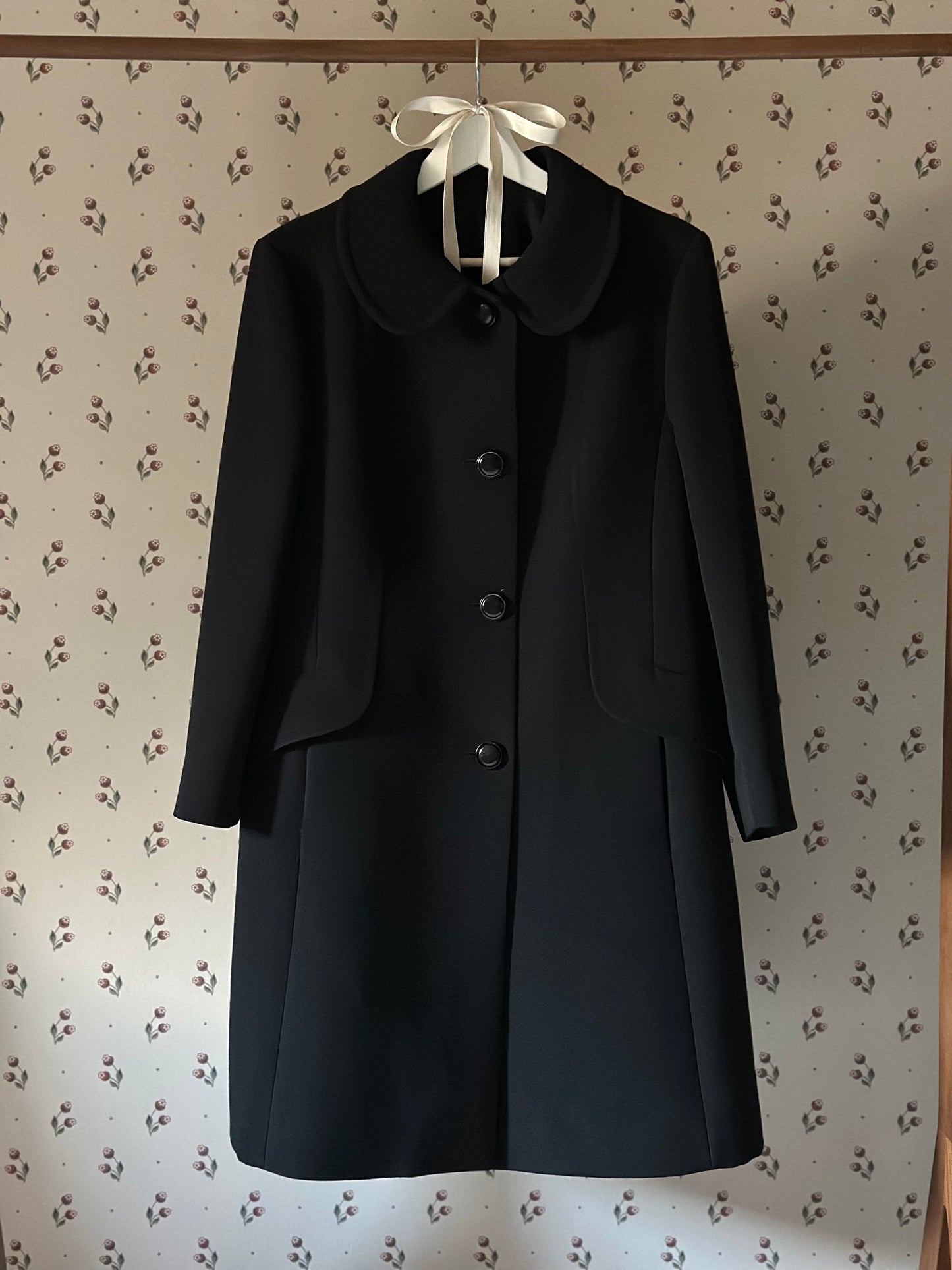 Vintage Black Swing Coat